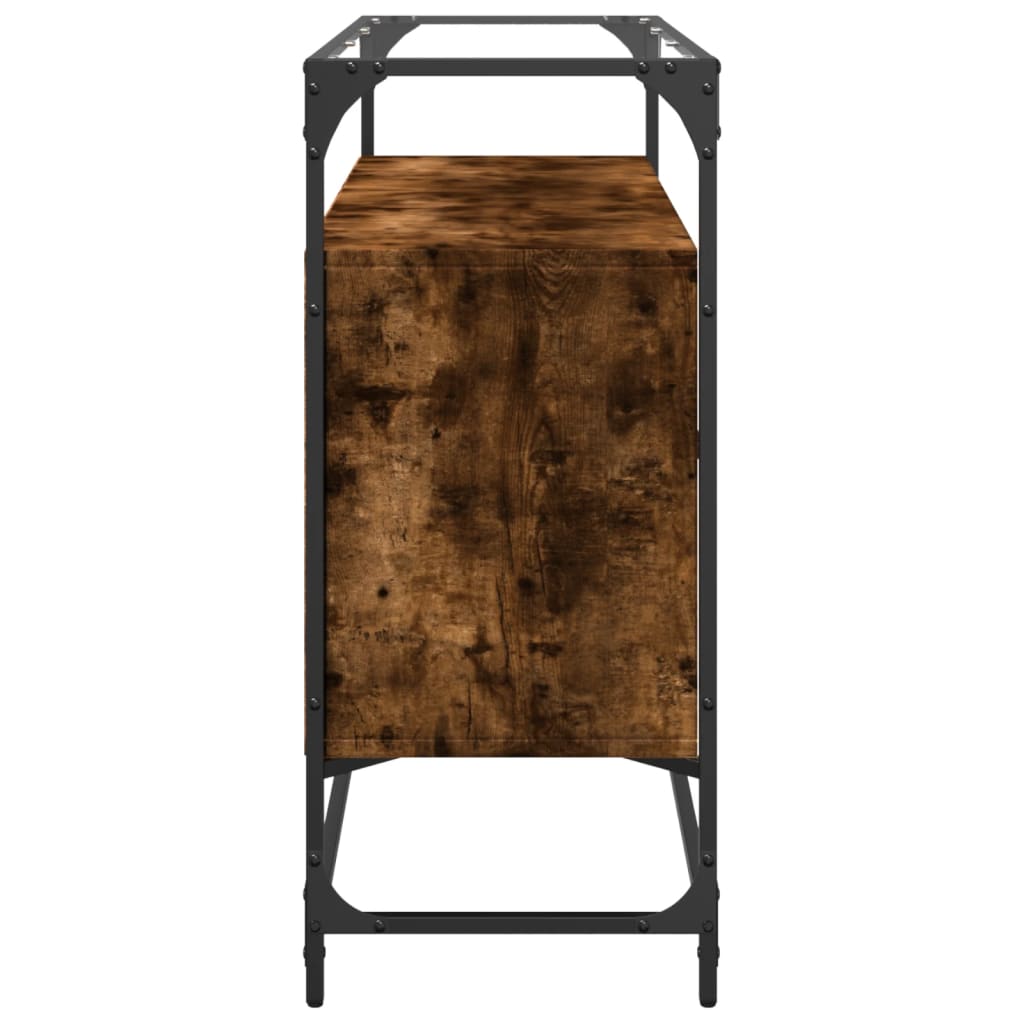 Sideboard, smoked oak, 98x35x81cm, wood