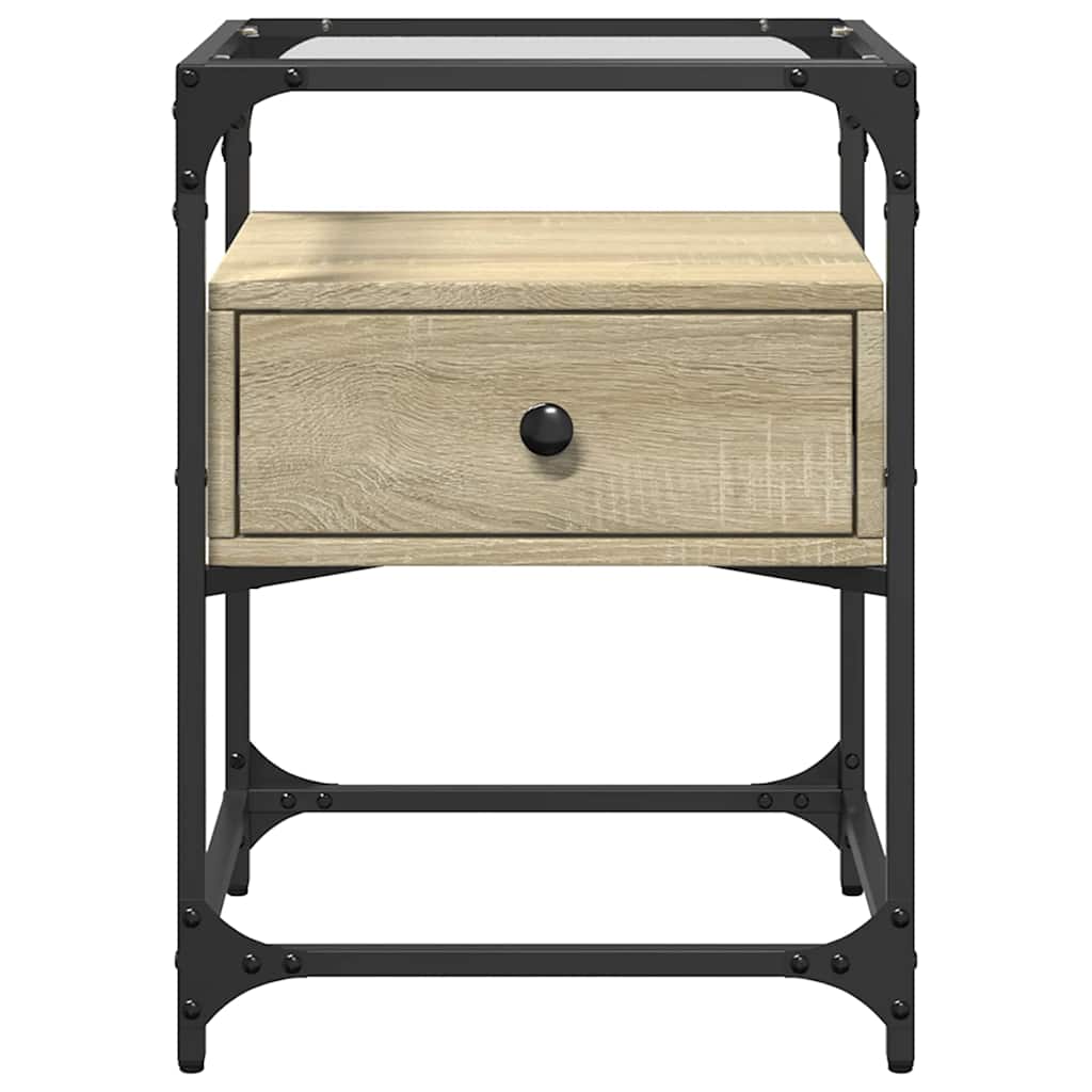 Bedside tables, 2 pcs., Sonoma oak, 40x40x55cm, wood