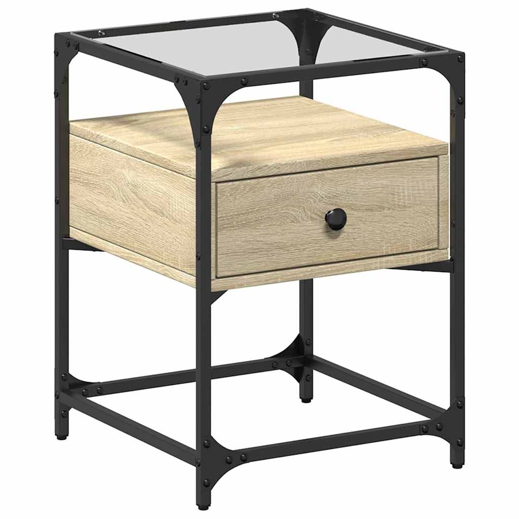 Bedside tables, 2 pcs., Sonoma oak, 40x40x55cm, wood