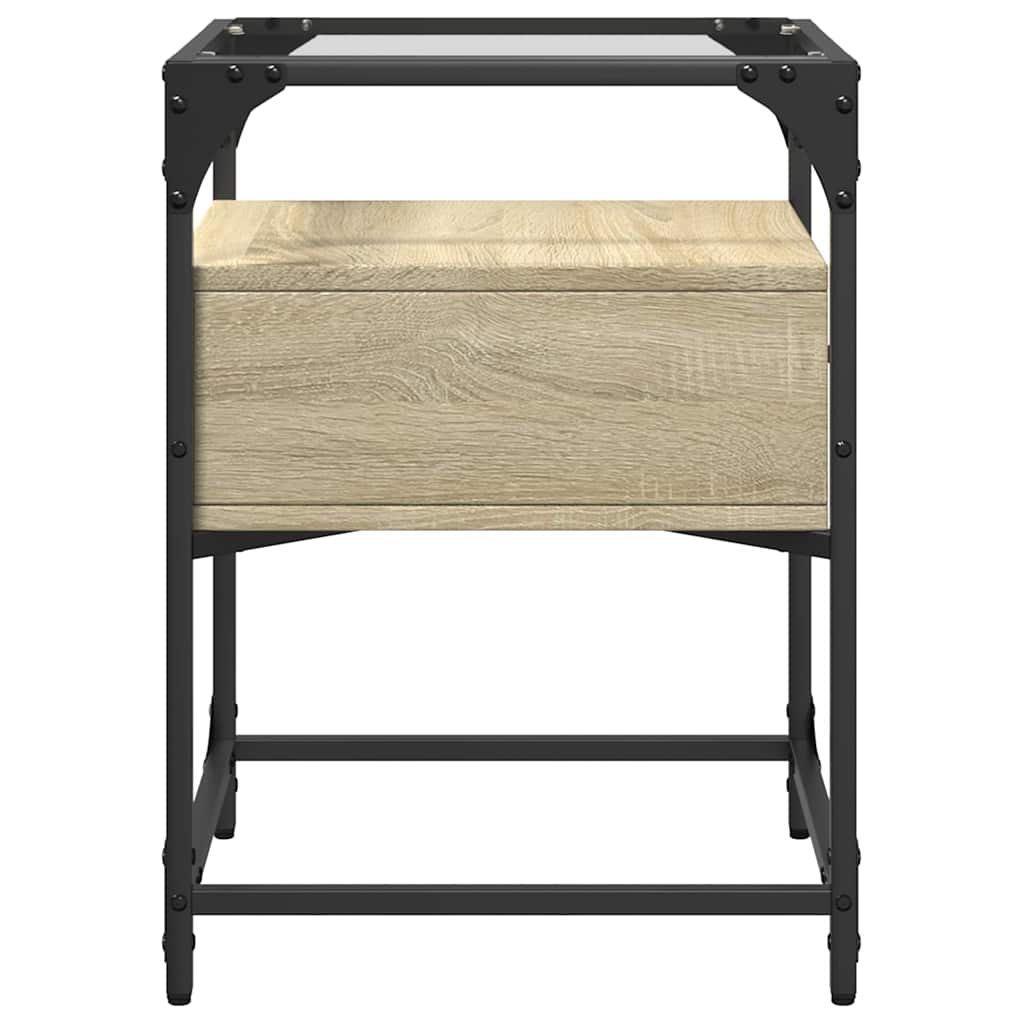 Bedside tables, 2 pcs., Sonoma oak, 40x40x55cm, wood