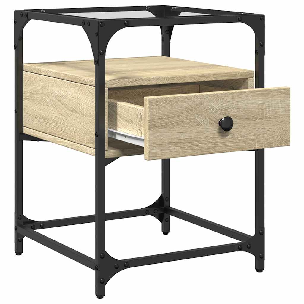 Bedside tables, 2 pcs., Sonoma oak, 40x40x55cm, wood