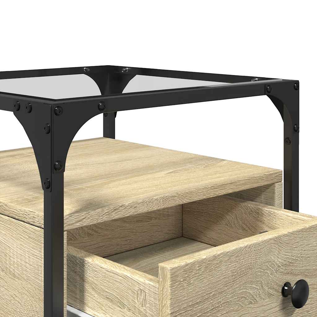 Bedside tables, 2 pcs., Sonoma oak, 40x40x55cm, wood