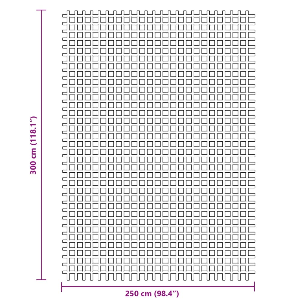 Palapinės kilimas, antracito spalvos, 3x2,5m