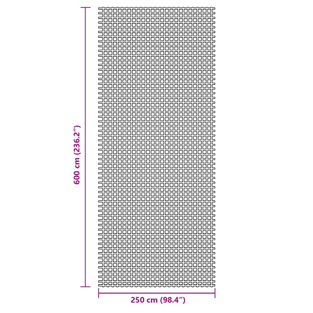 Palapinės kilimas, antracito spalvos, 6x2,5m