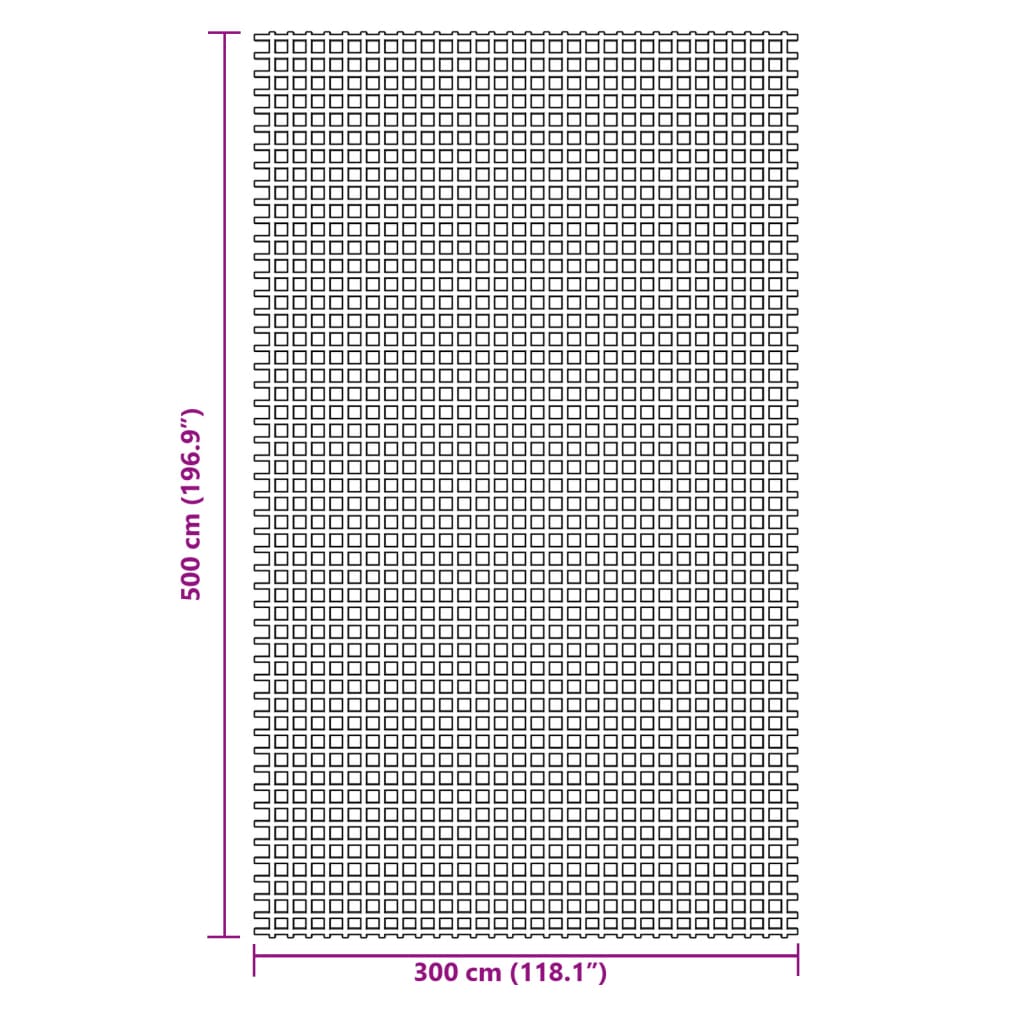 Palapinės kilimas, antracito spalvos, 5x3m