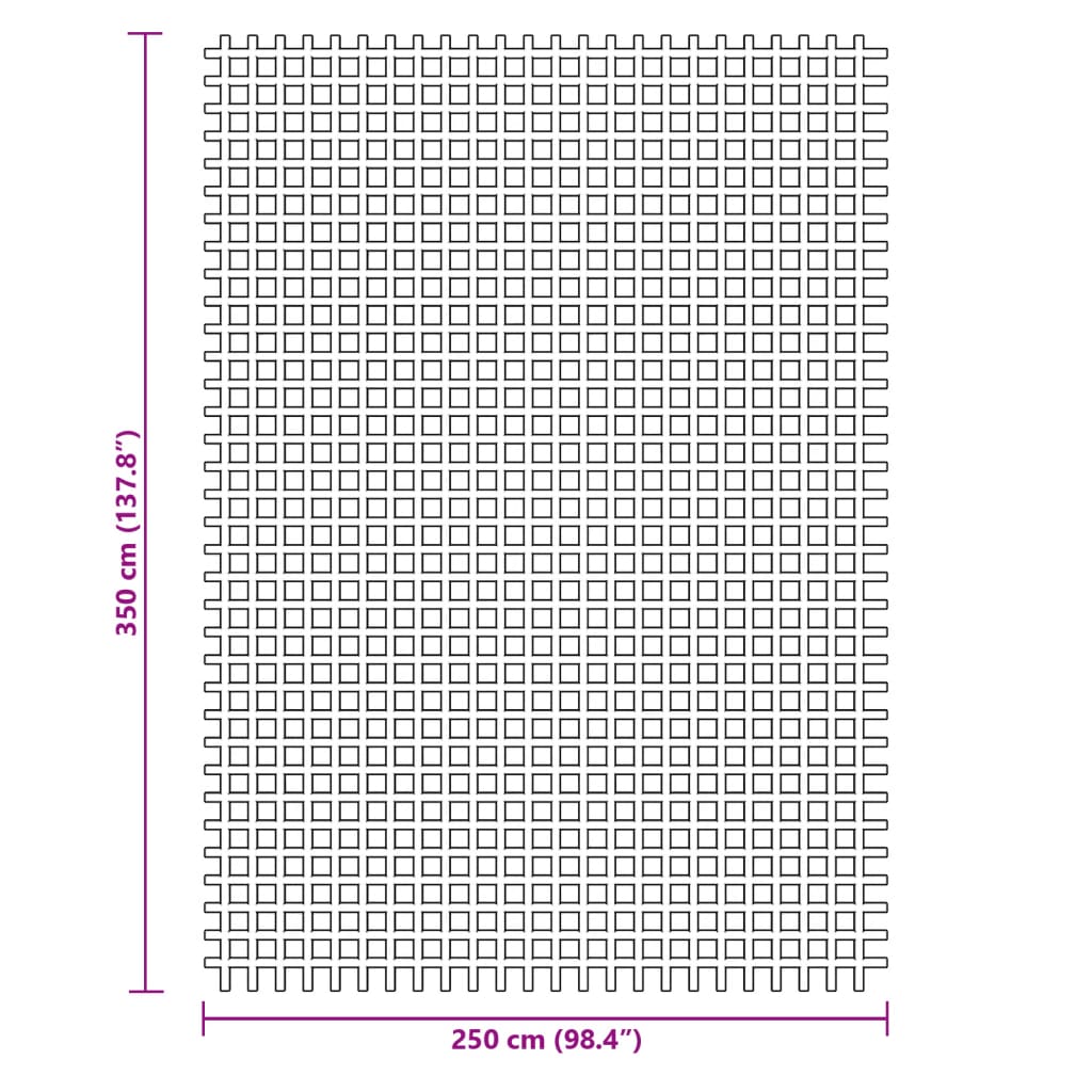 Tent carpet, blue, 3.5x2.5m