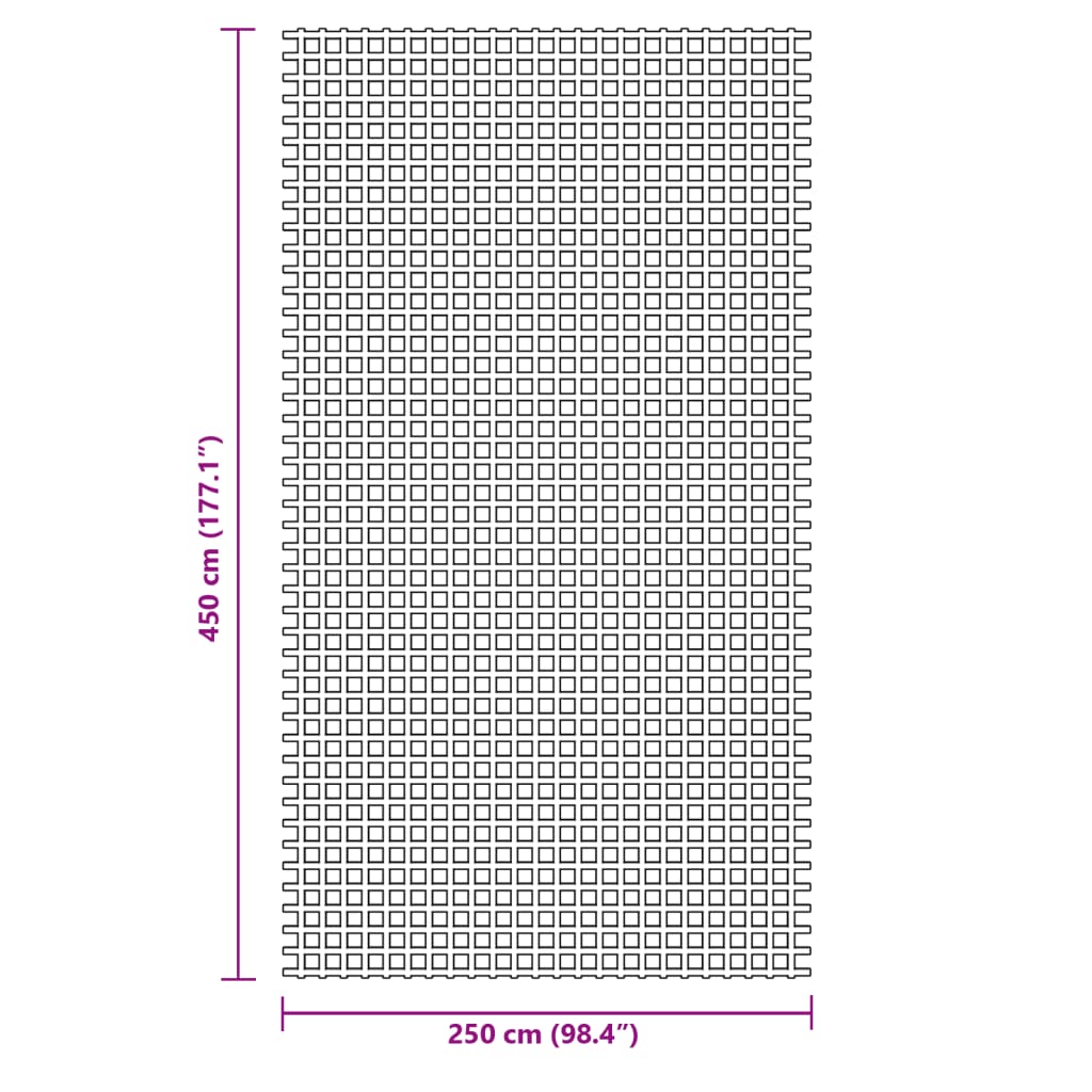 Palapinės kilimas, mėlynos spalvos, 4,5x2,5m