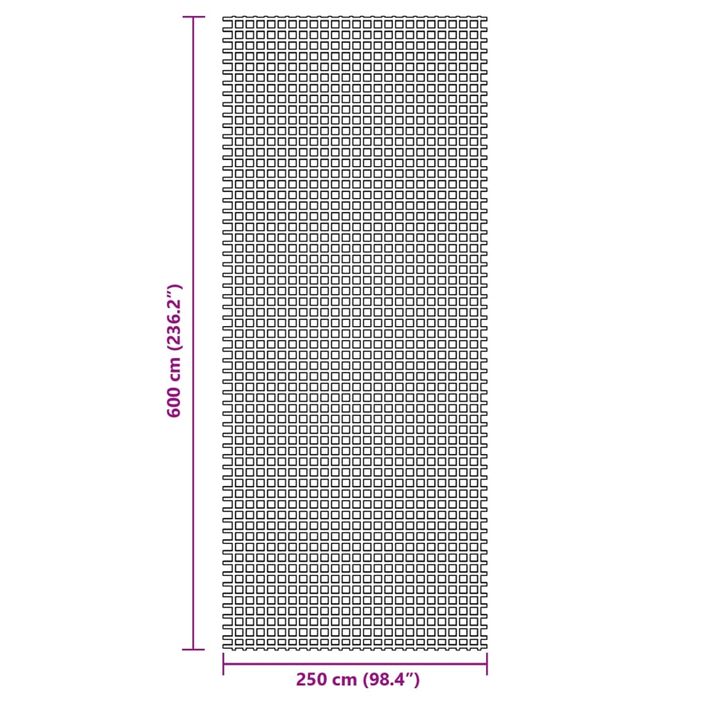 Telts paklājs, zils, 6x2,5m