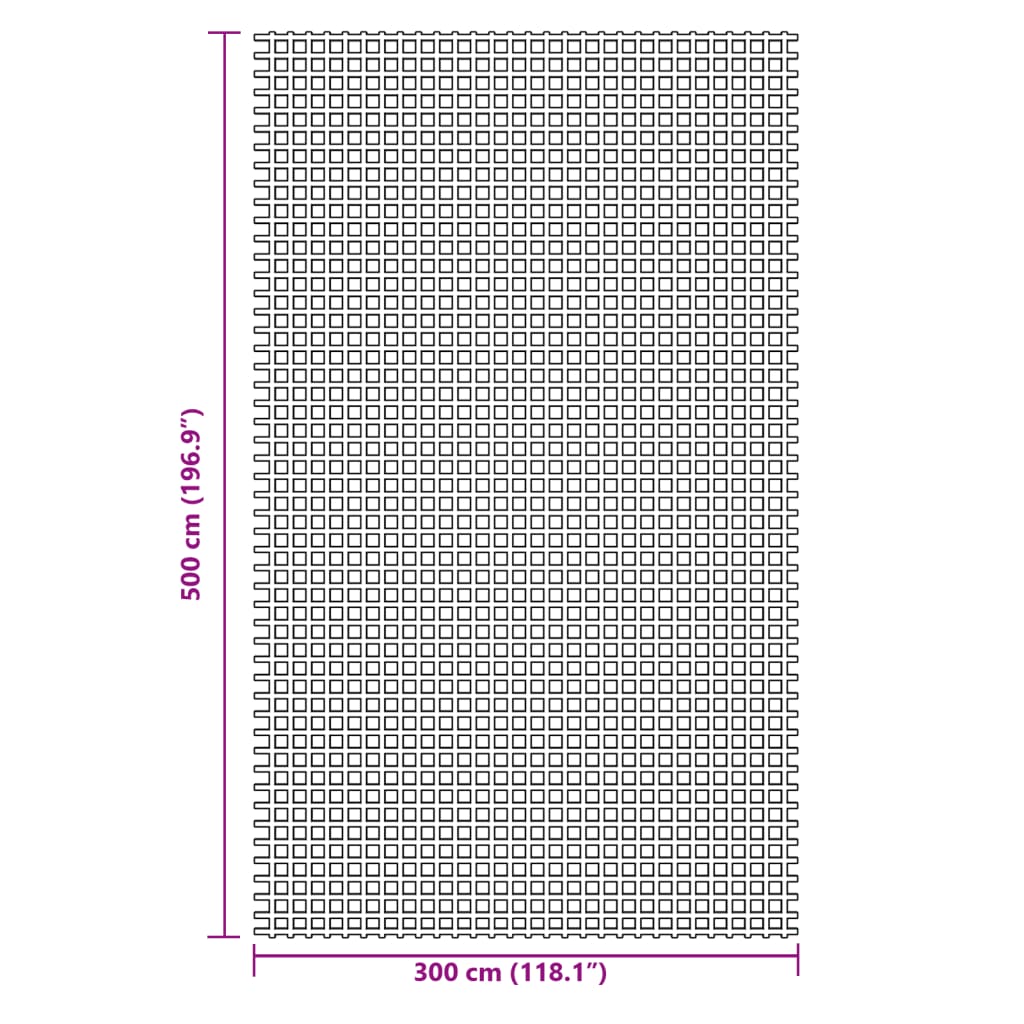 Telts paklājs, zils, 5x3 m