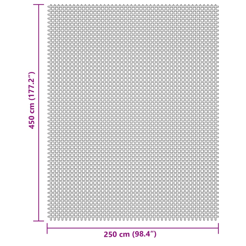 Telts paklājs, krēmkrāsas, 4,5x2,5m