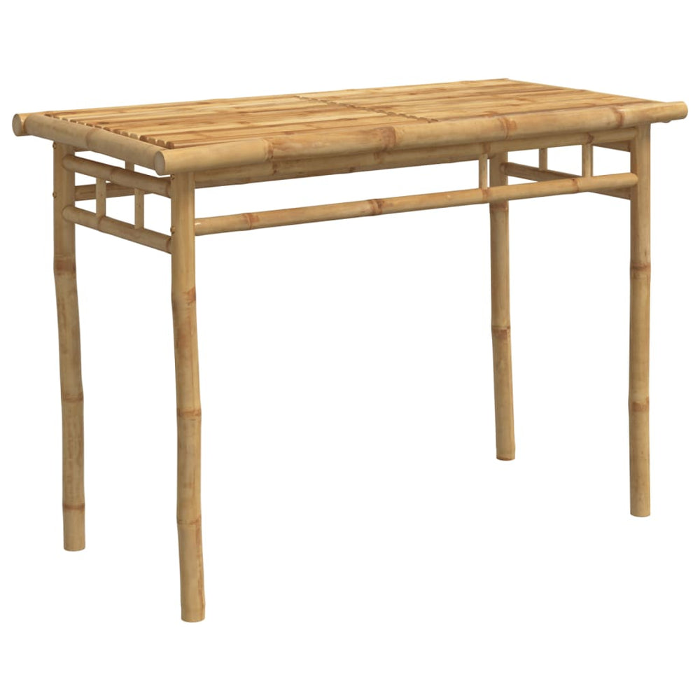 Sodo valgomojo stalas, 110x55x75cm, bambukas