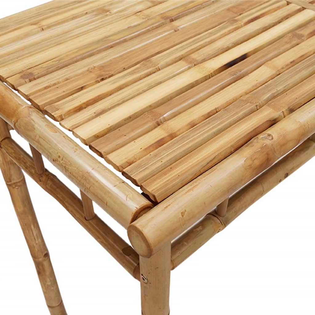 Garden Dining Table, 110x55x75cm, Bamboo