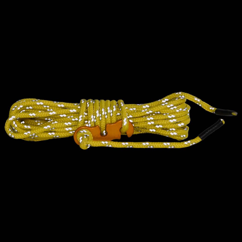 Tent ropes with connectors, 8 pcs., reflective