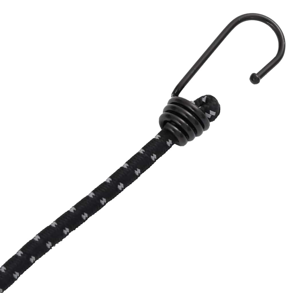 Bungee cords with straps and hooks, 25 pcs, 38cm