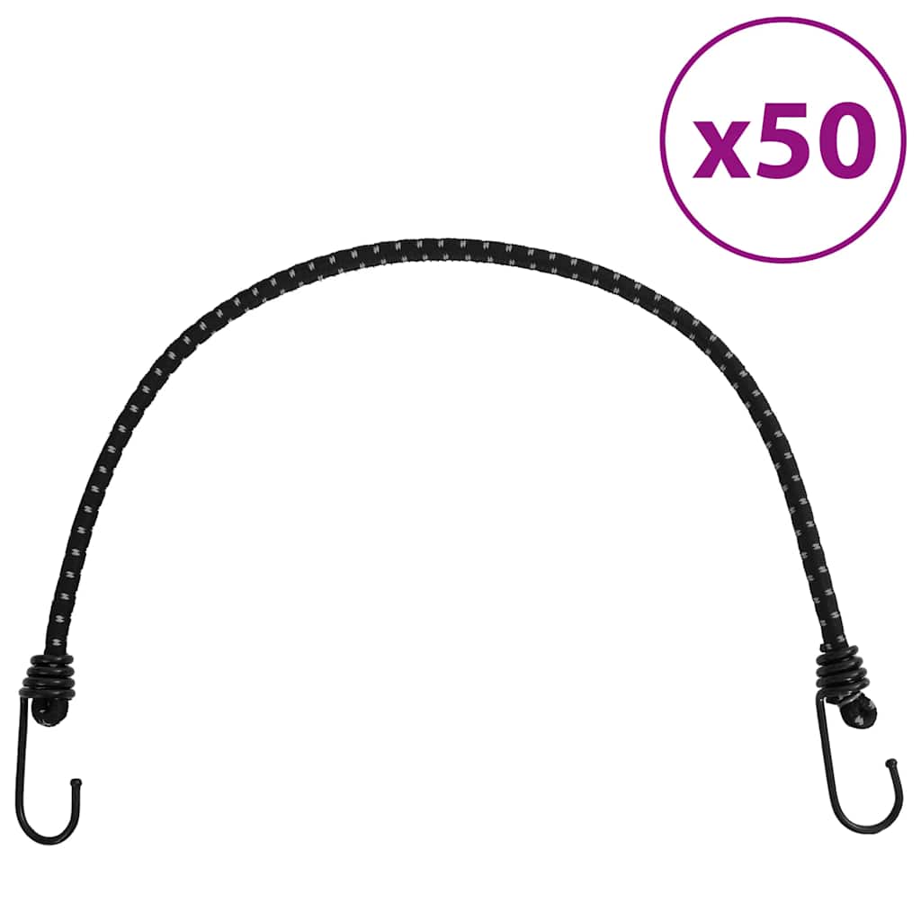 Bungee cords with straps and hooks, 50 pcs., 59cm
