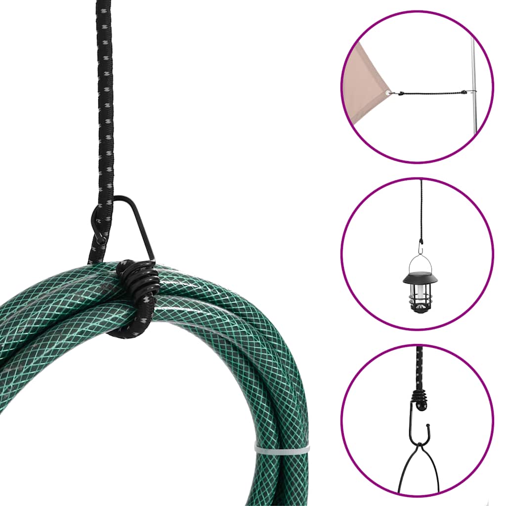 Bungee cords with straps and hooks, 50 pcs., 59cm