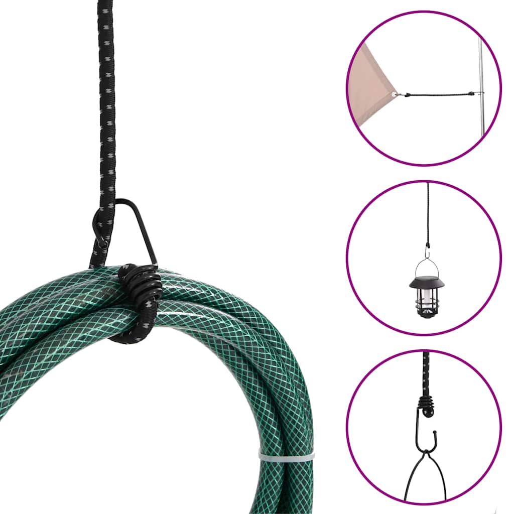Bungee Cords with Loops and Hooks, 50pcs, 88cm
