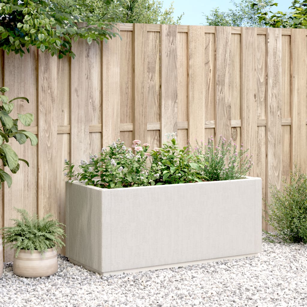 Sodo lovelis, baltos spalvos, 80x36x35cm, PP