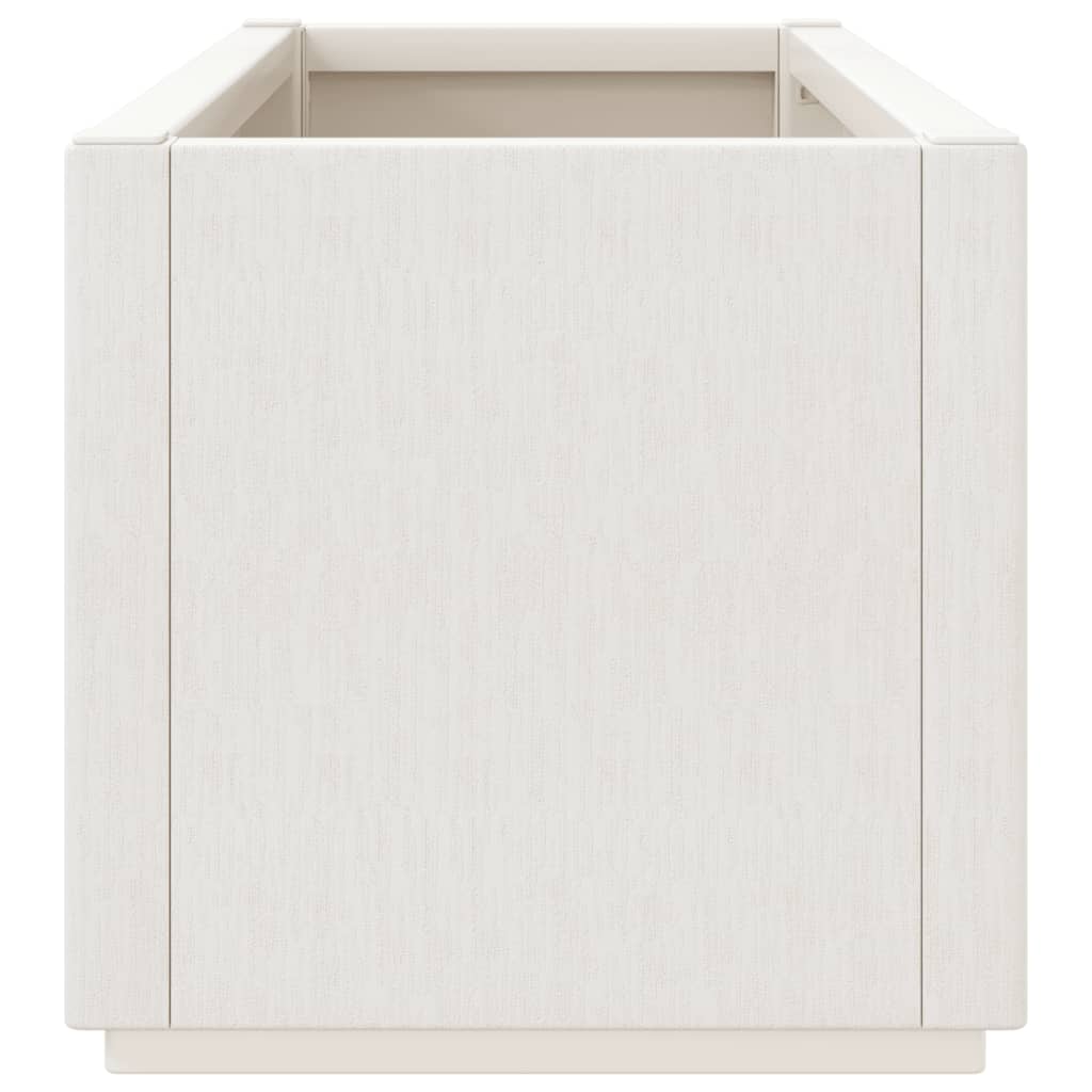 Sodo lovelis, baltos spalvos, 80x36x35cm, PP