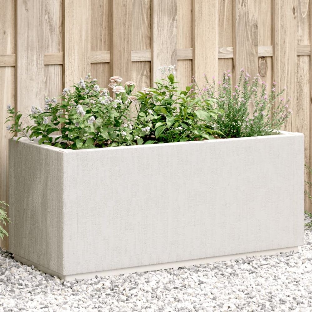 Sodo lovelis, baltos spalvos, 80x36x35cm, PP