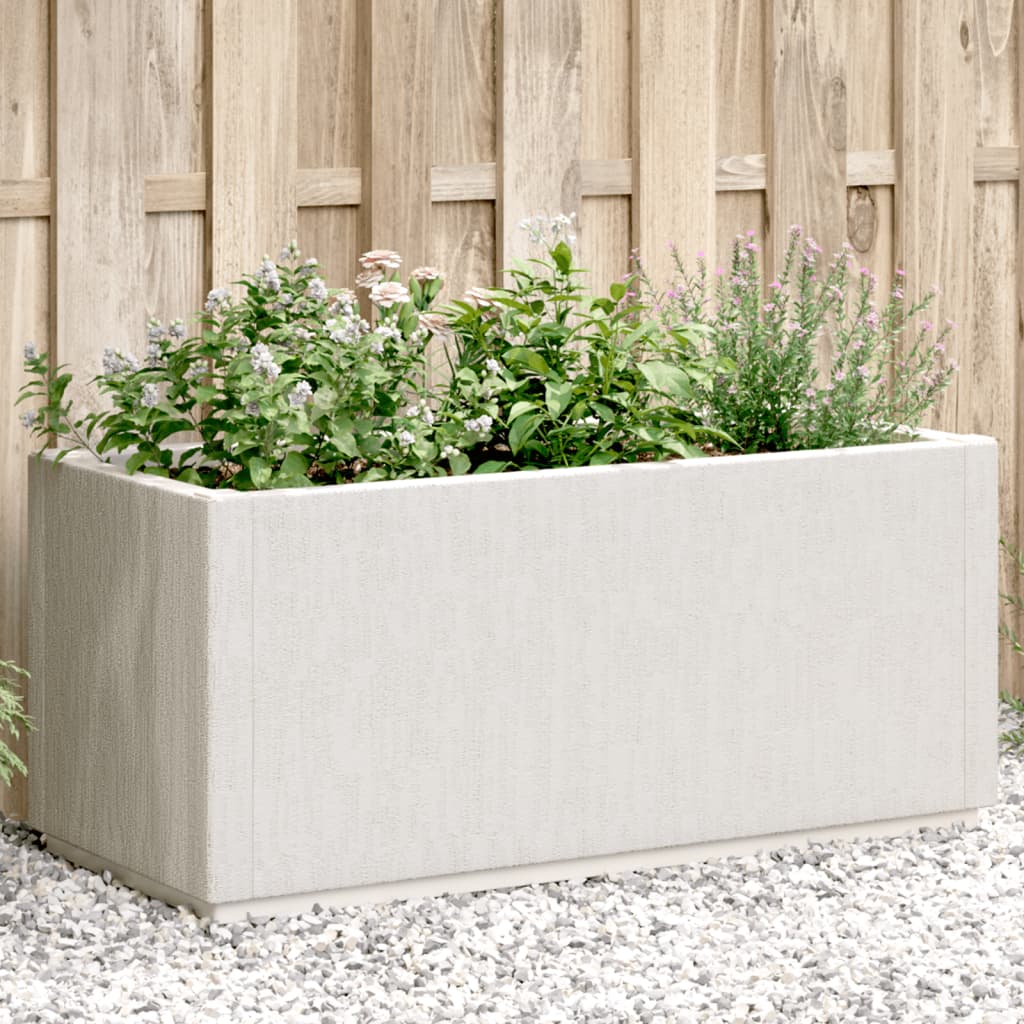 Sodo lovelis, baltos spalvos, 80x36x35cm, PP