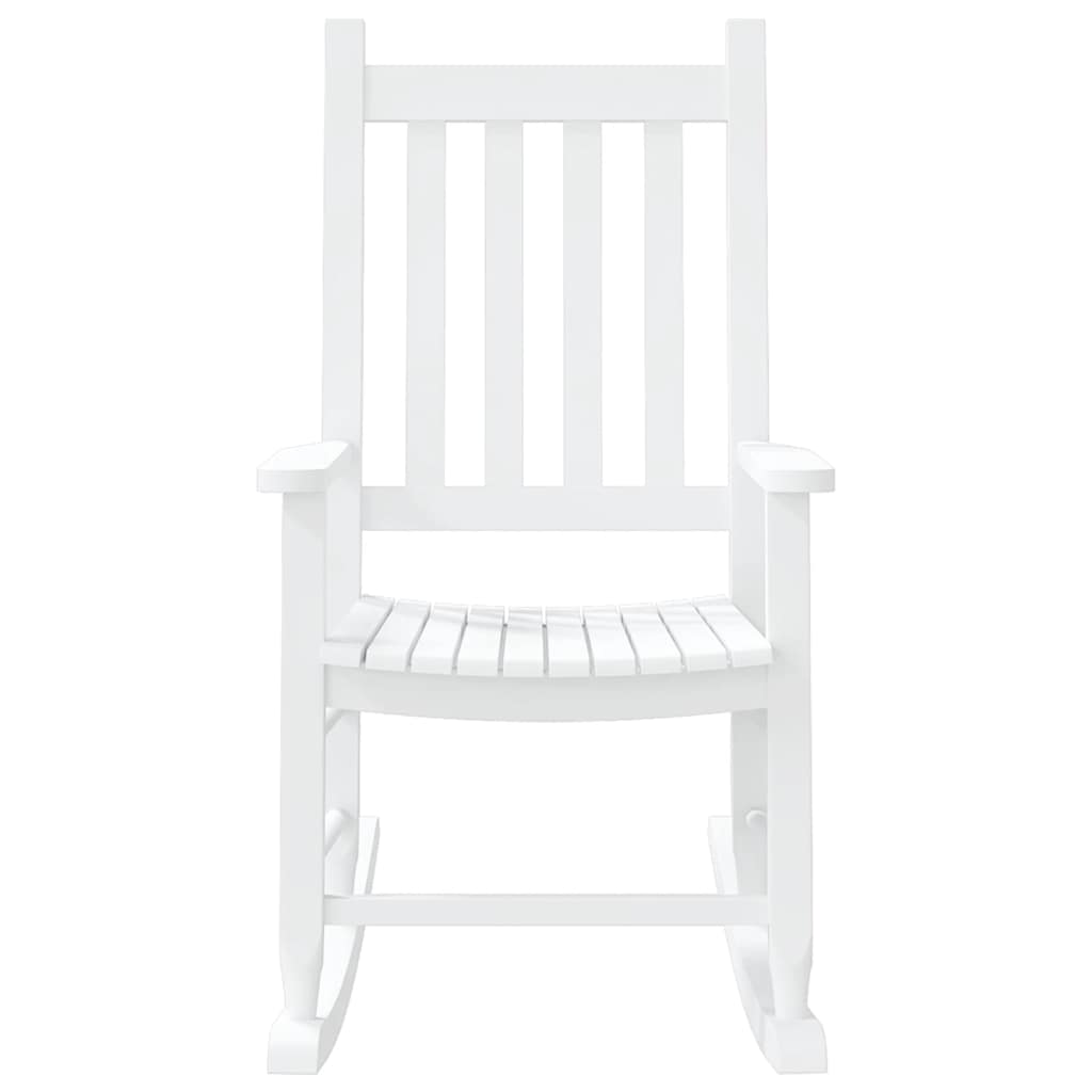 Children's rocking chair, white, poplar solid wood