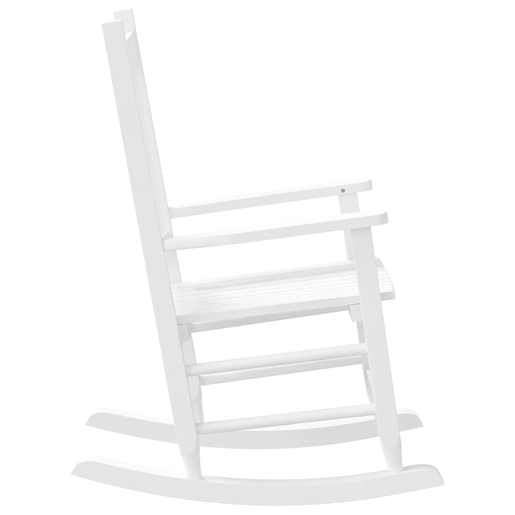Children's rocking chair, white, poplar solid wood
