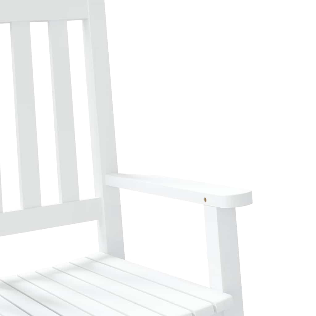 Children's rocking chair, white, poplar solid wood