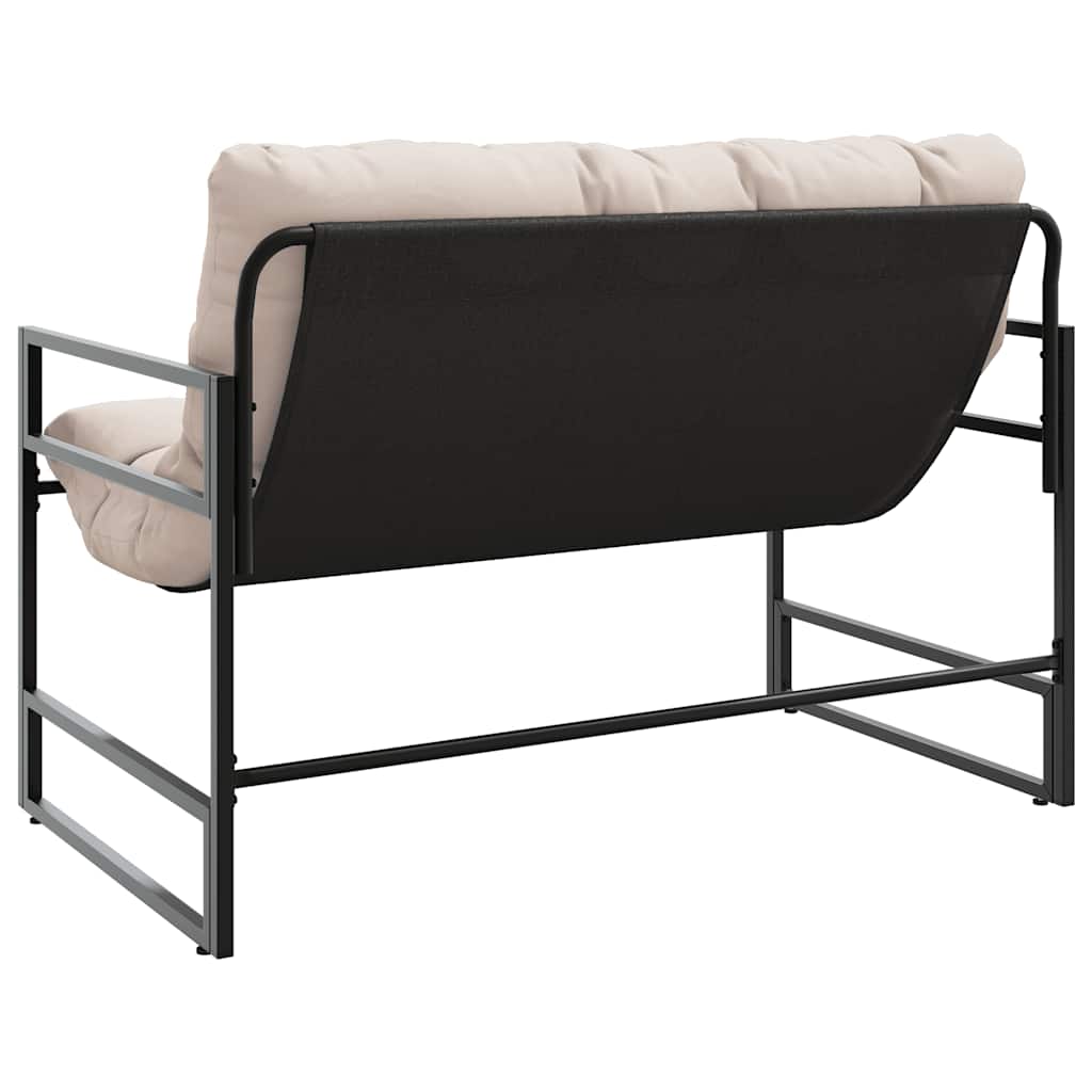 Sodo suoliukas su pagalvėle, taupe spalvos, 113cm, plienas