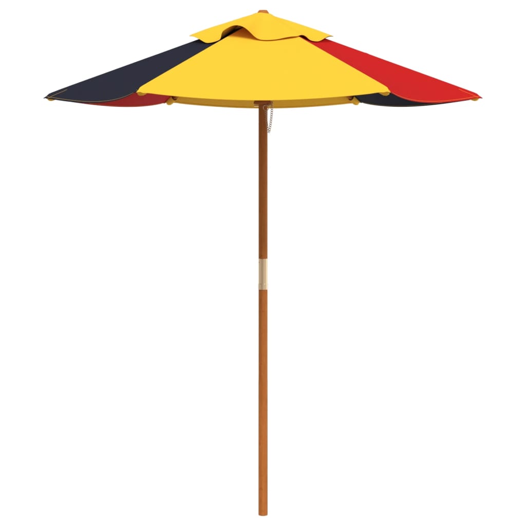 Picnic table for 4 children with umbrella, solid spruce wood