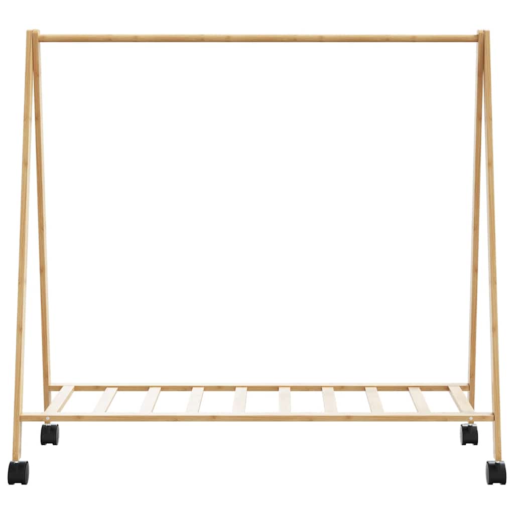 Drabužių kabykla su lentynomis/ratukais, 106x34x106,5cm