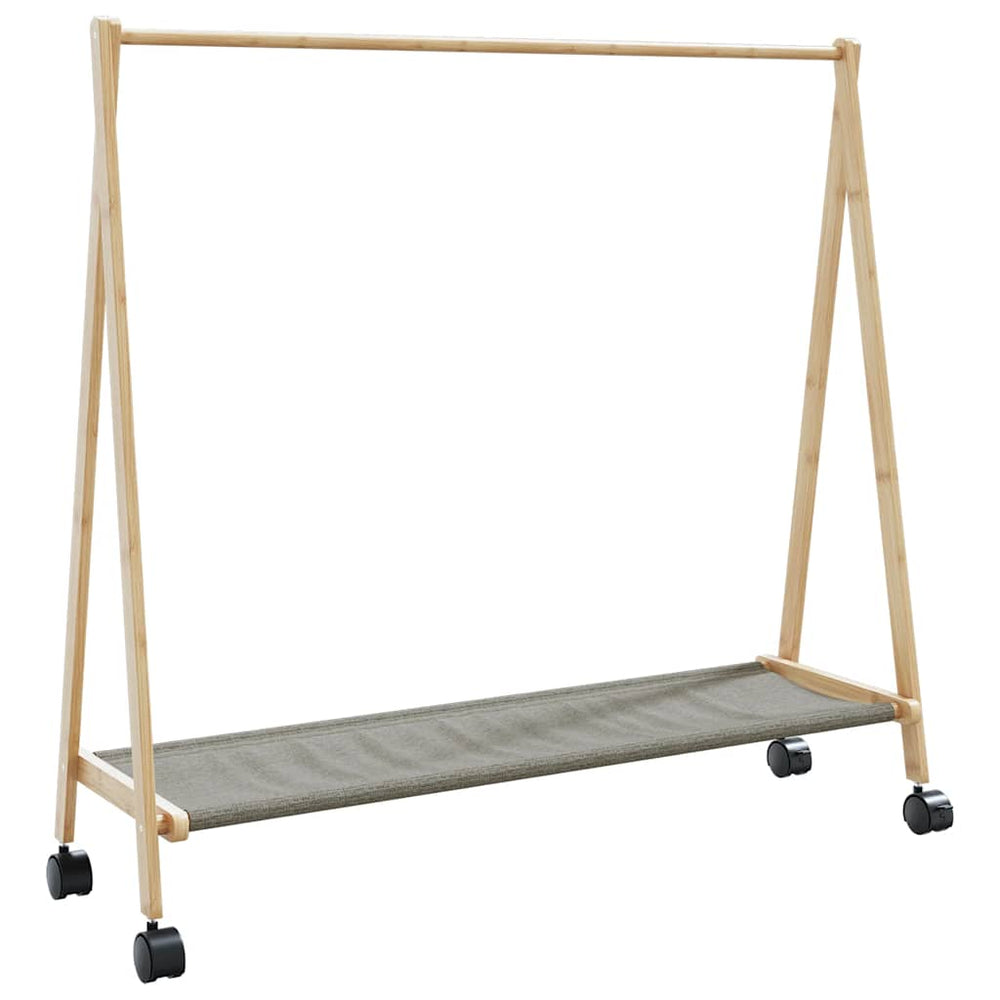 Clothes rack with shelves/wheels, 106x34x106.5cm