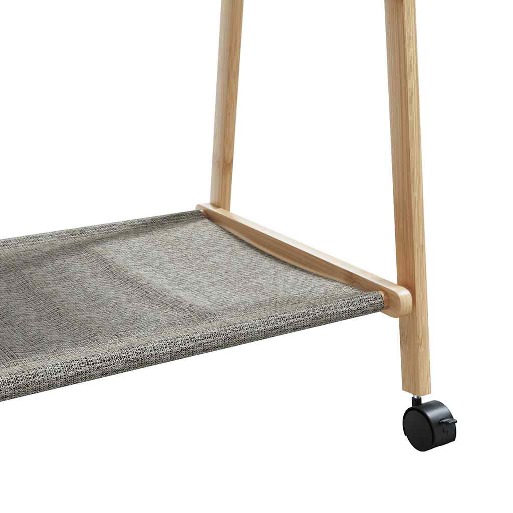 Drabužių kabykla su lentynomis/ratukais, 106x34x106,5cm