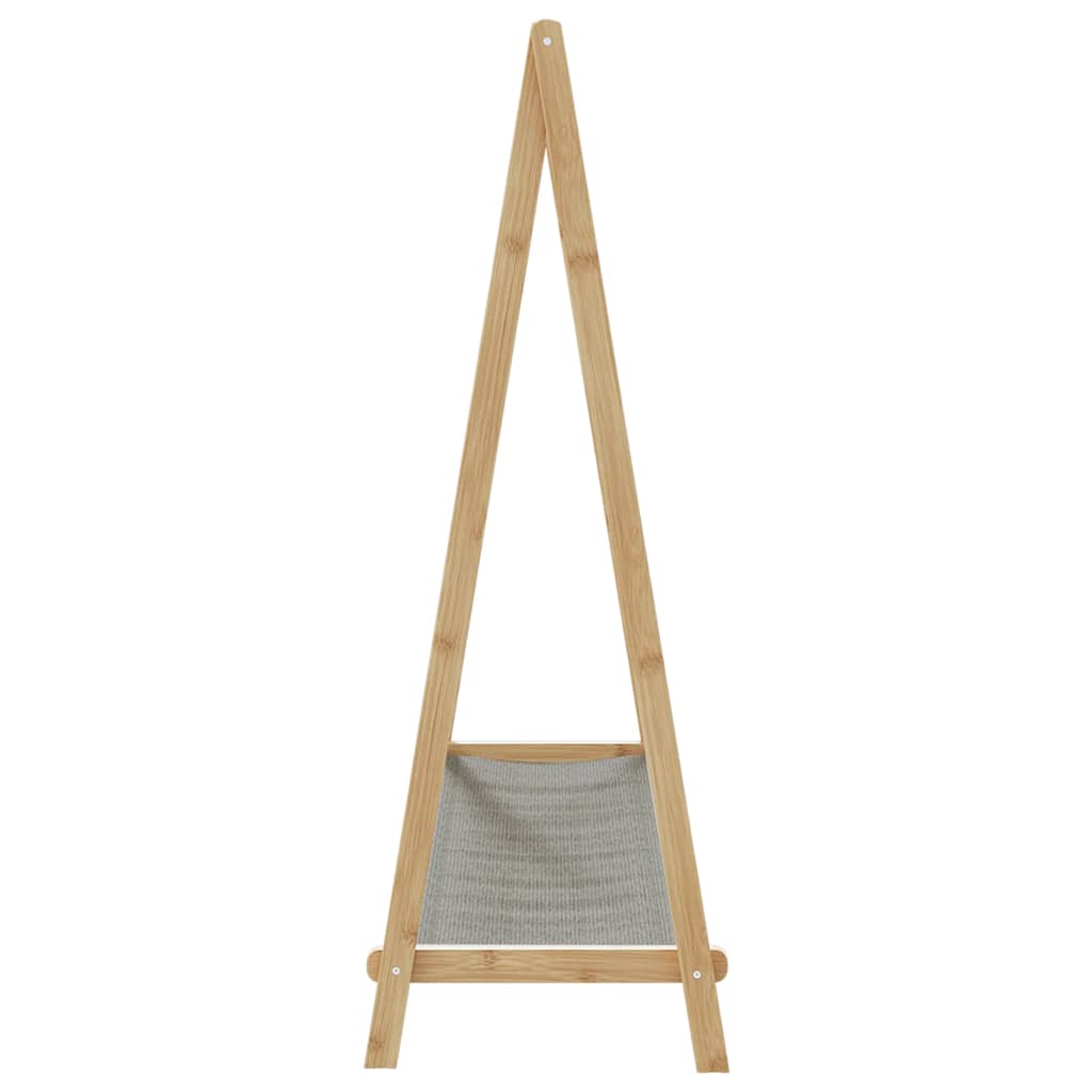 Drabužių kabykla su lentynomis, 106x34x102cm, bambukas