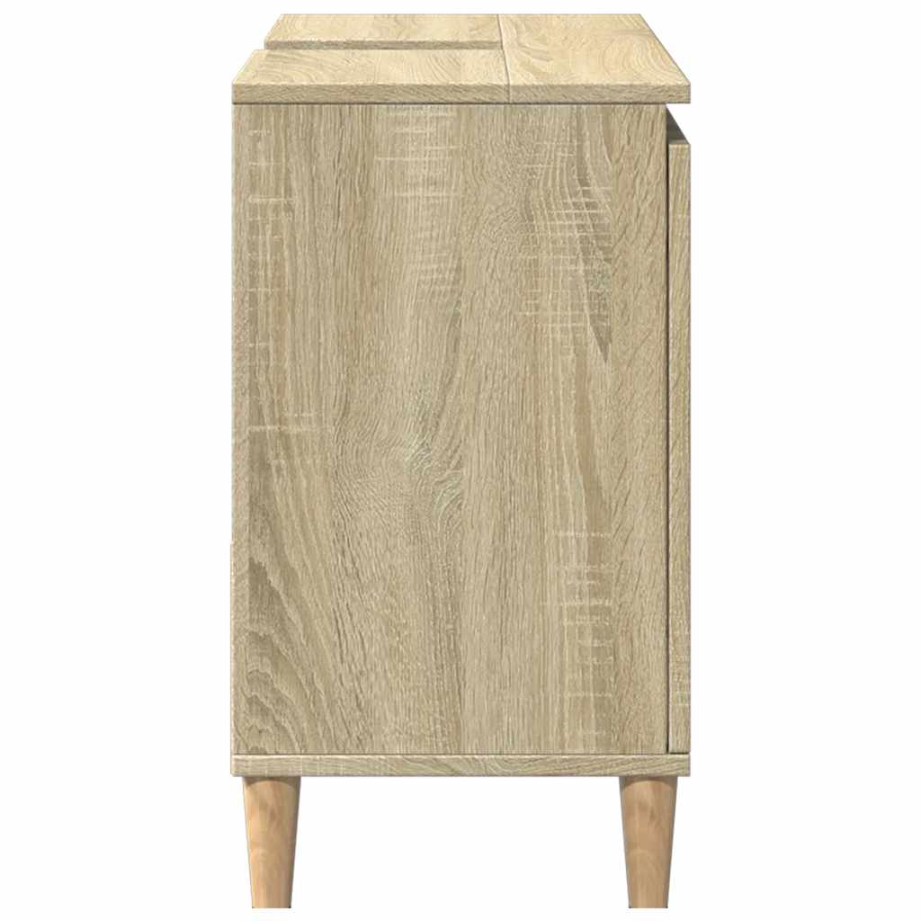 Bathroom cabinet, oak, 65x33x60cm, engineered wood