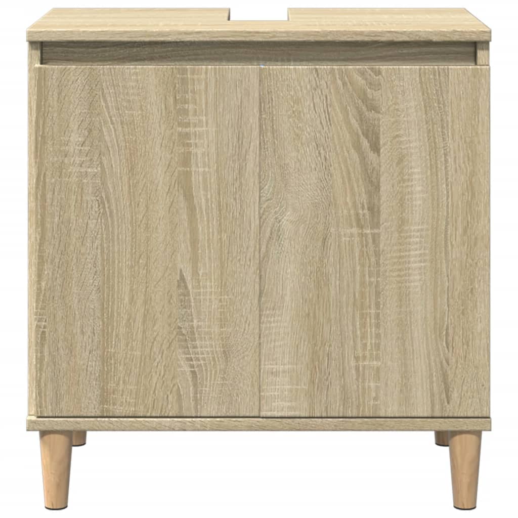 Sink cabinet, oak, 58x33x60cm, treated wood