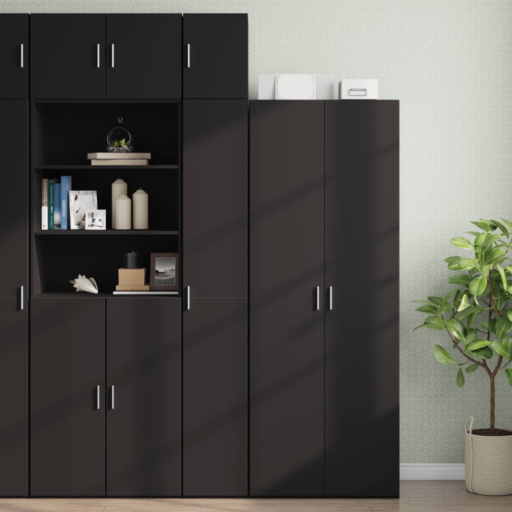 Wall cabinet, black, 30x42.5x40cm, engineered wood