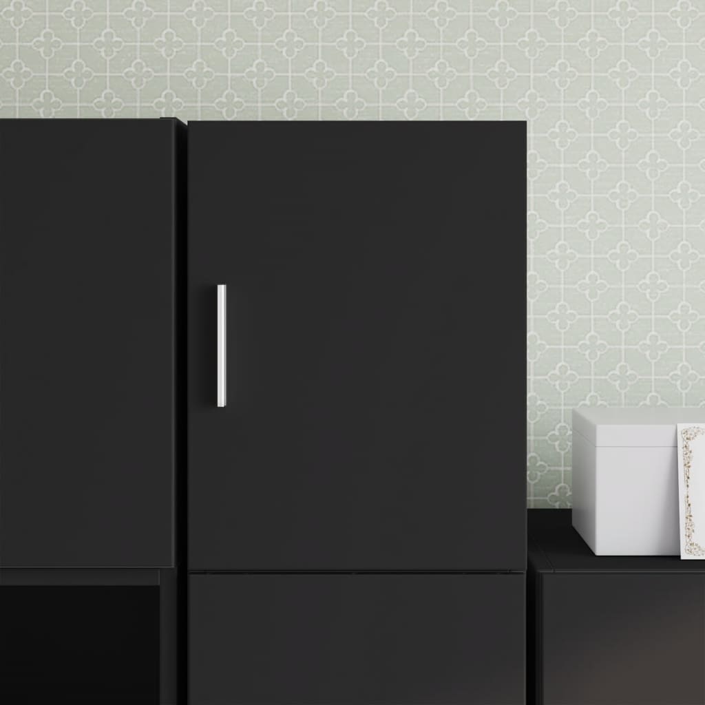 Wall cabinet, black, 30x42.5x40cm, engineered wood