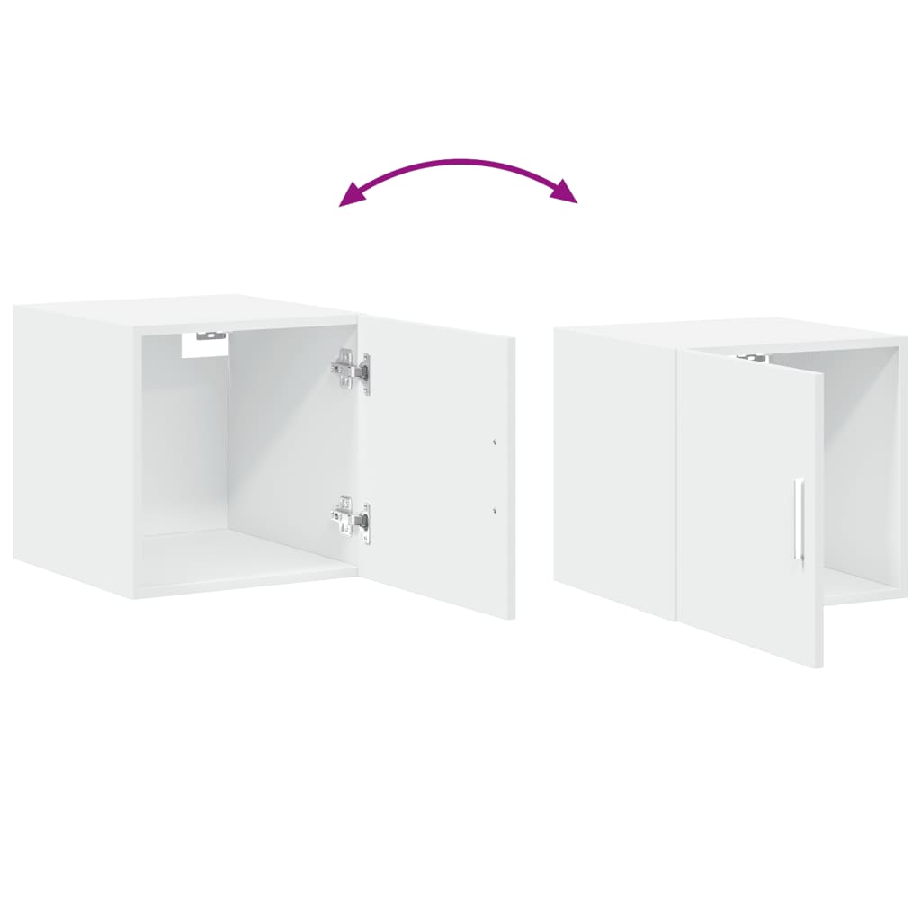 Wall cabinet, white, 40x42.5x40cm, treated wood