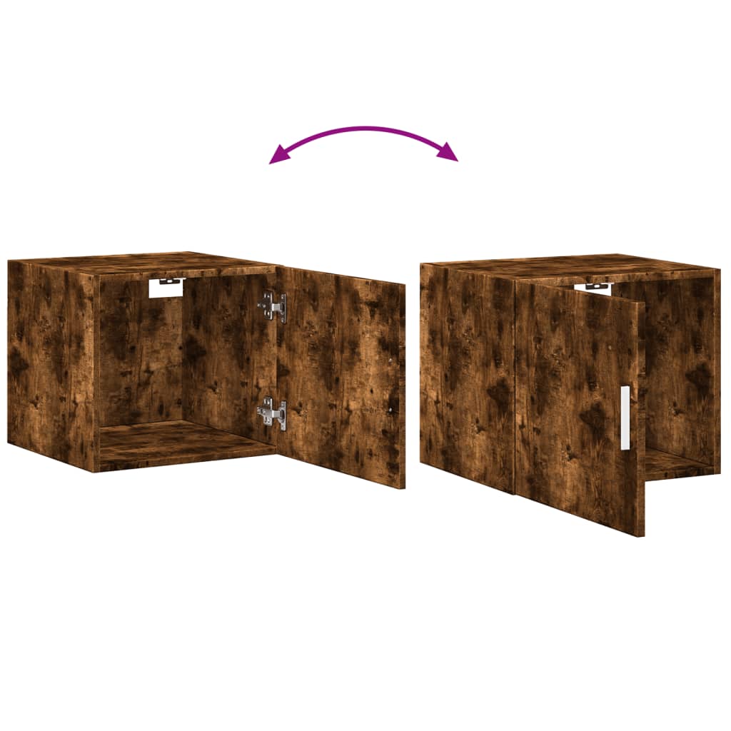Wall cabinet, smoked oak, 45x42.5x40cm, wood