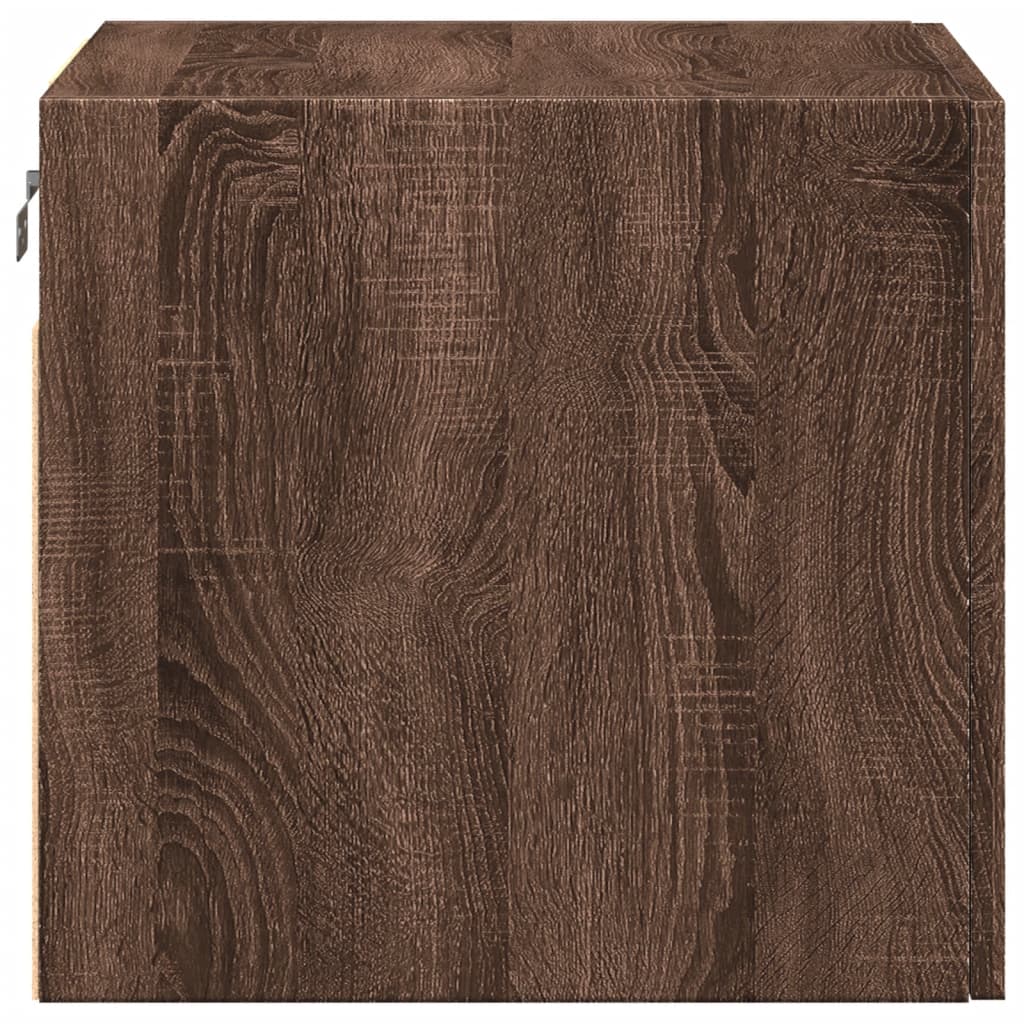 Wall cabinet, brown oak, 45x42.5x40cm, engineered wood