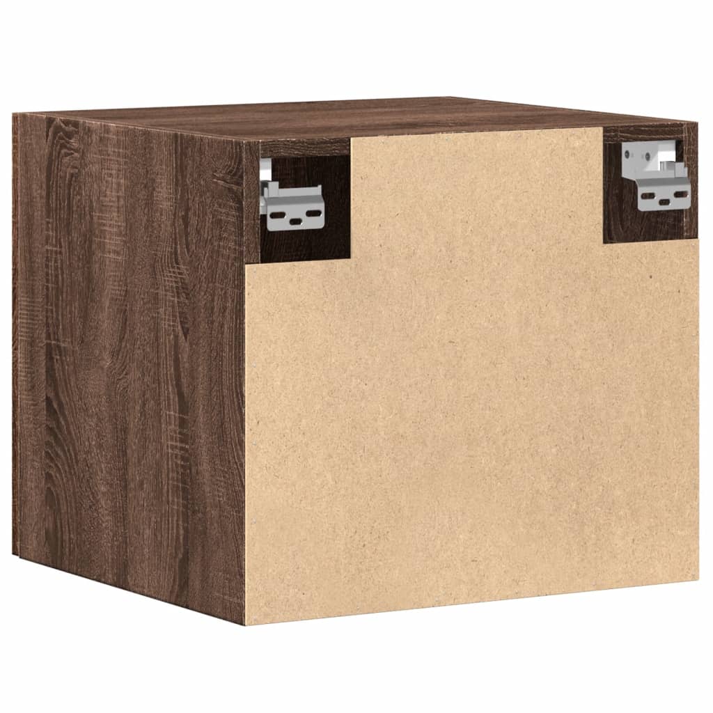Wall cabinet, brown oak, 45x42.5x40cm, engineered wood