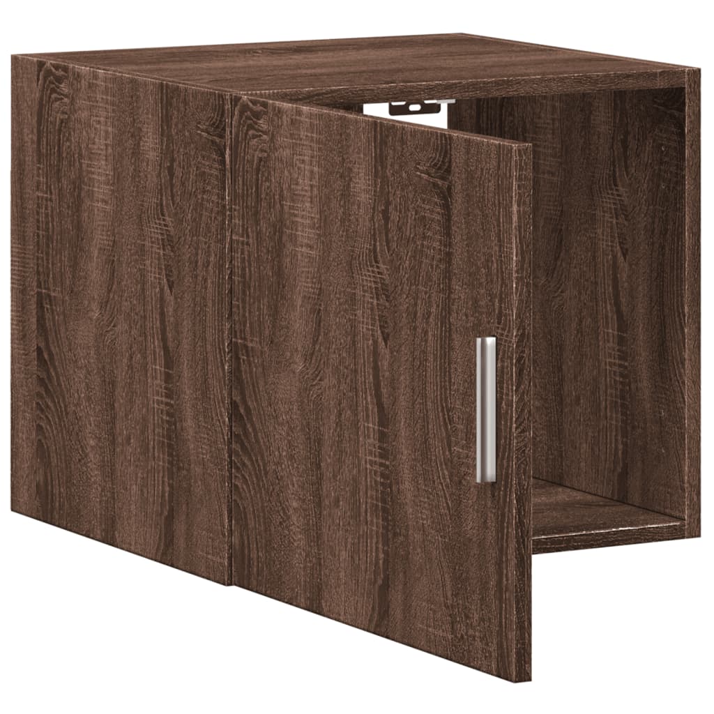 Wall cabinet, brown oak, 45x42.5x40cm, engineered wood
