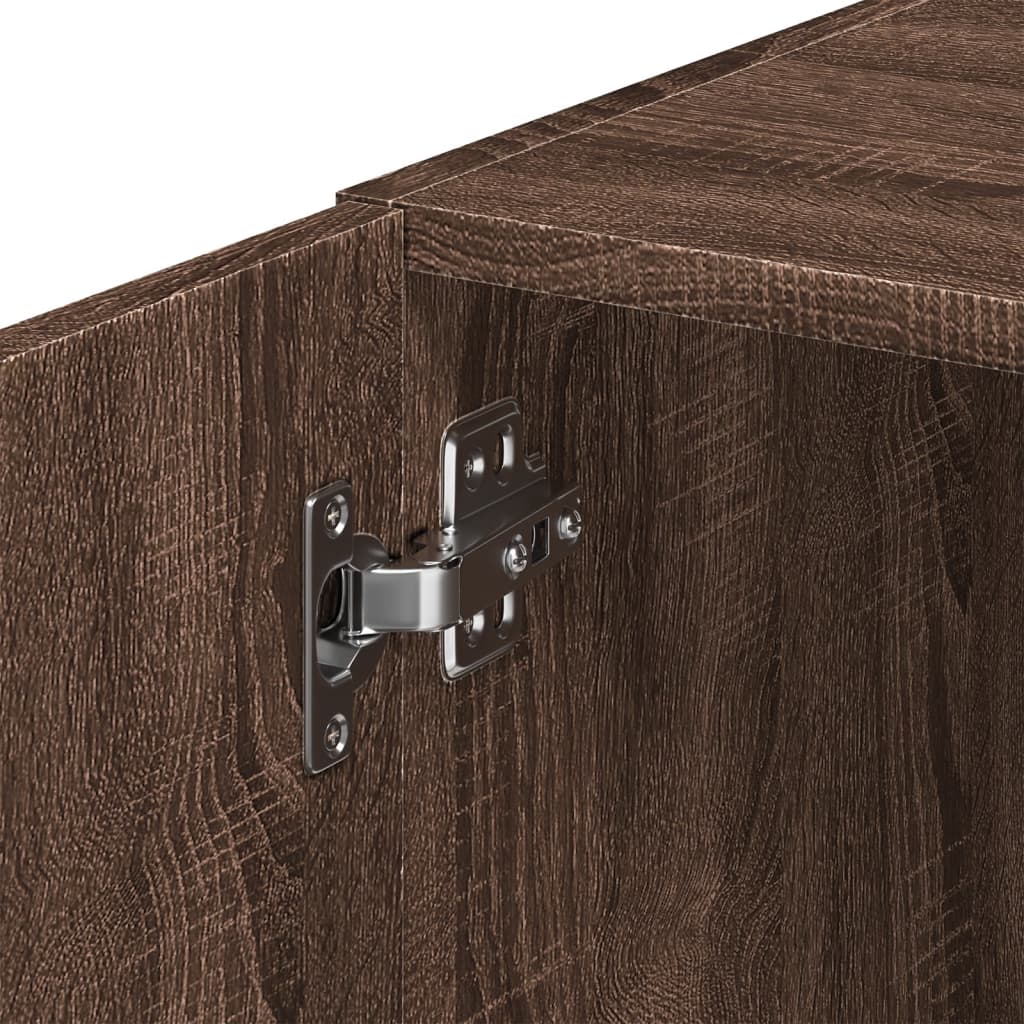 Wall cabinet, brown oak, 45x42.5x40cm, engineered wood