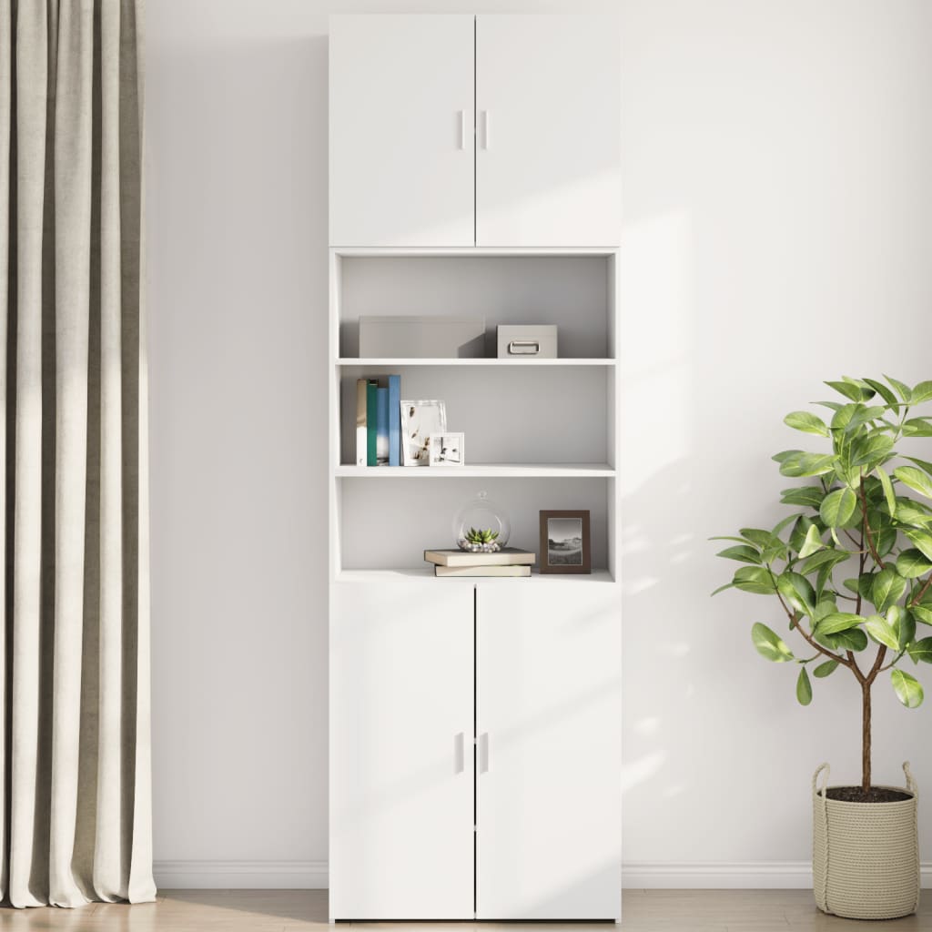 Wall cabinet, white, 80x42.5x64cm, engineered wood