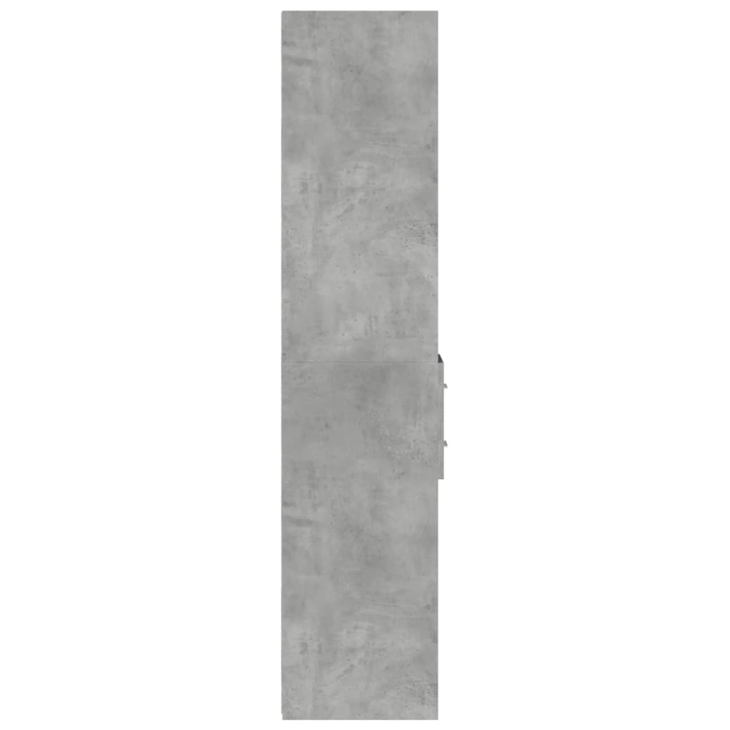 Komoda, betono pilkos spalvos, 30x42,5x185cm, apdirbta mediena