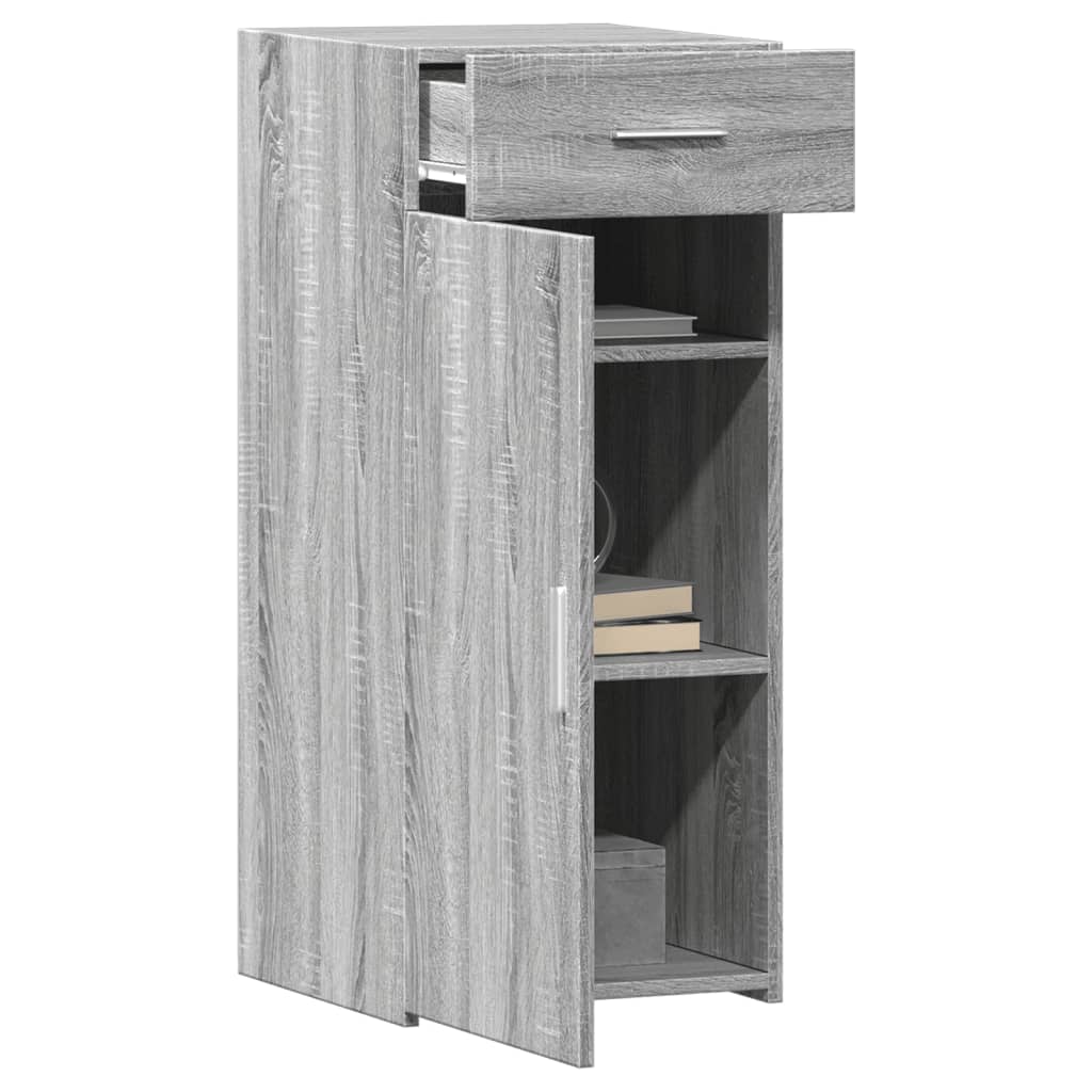 Sideboard, gray oak, 40x42.5x93cm, engineered wood