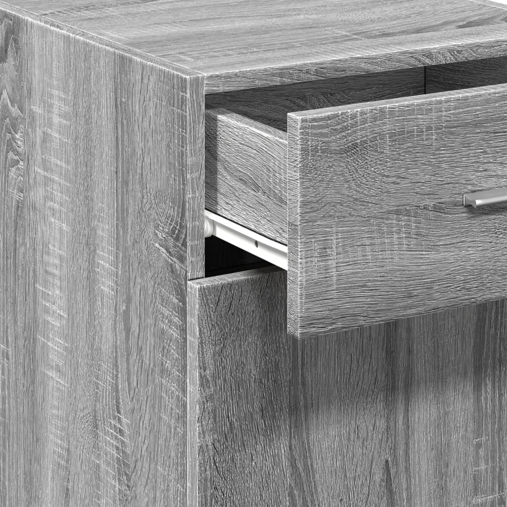 Sideboard, gray oak, 40x42.5x93cm, engineered wood