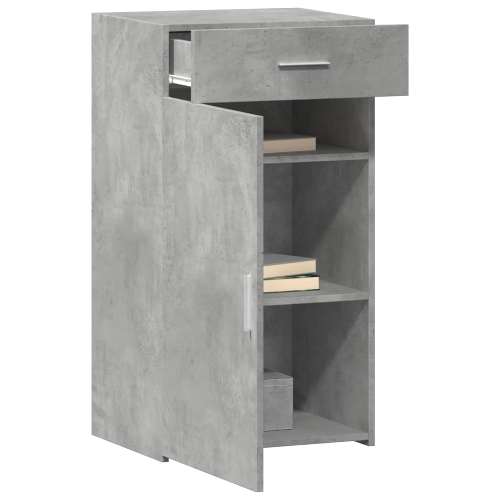 Sideboard, concrete grey, 50x42.5x93cm, engineered wood