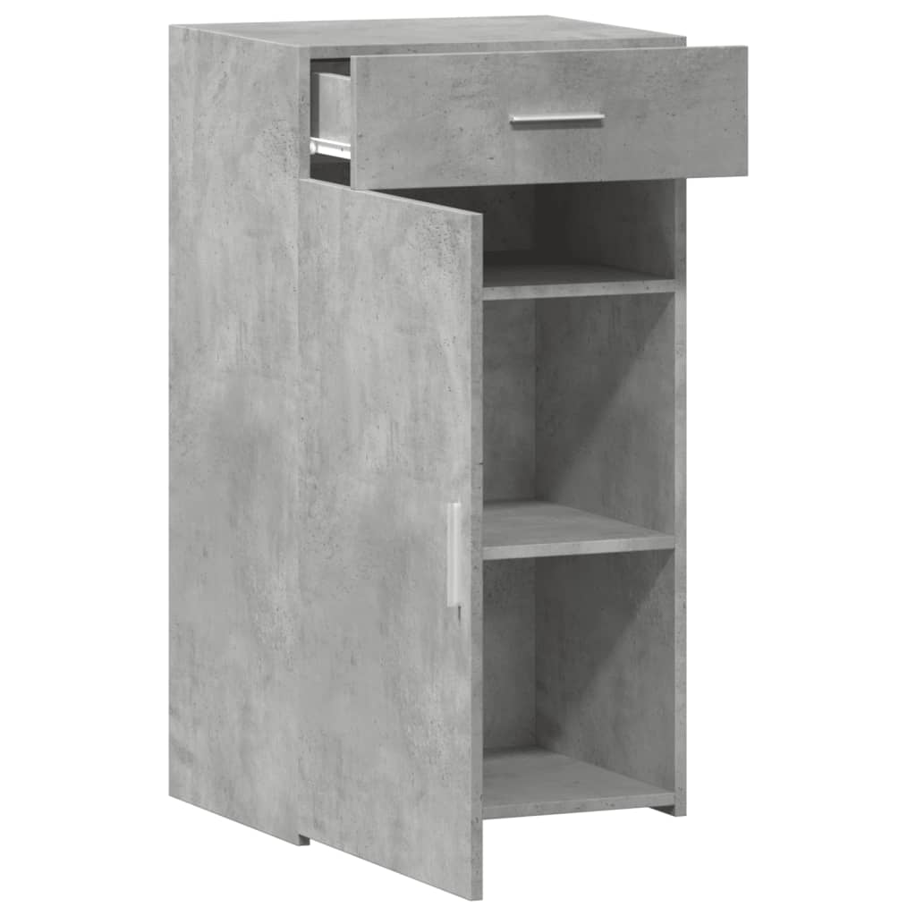 Sideboard, concrete grey, 50x42.5x93cm, engineered wood